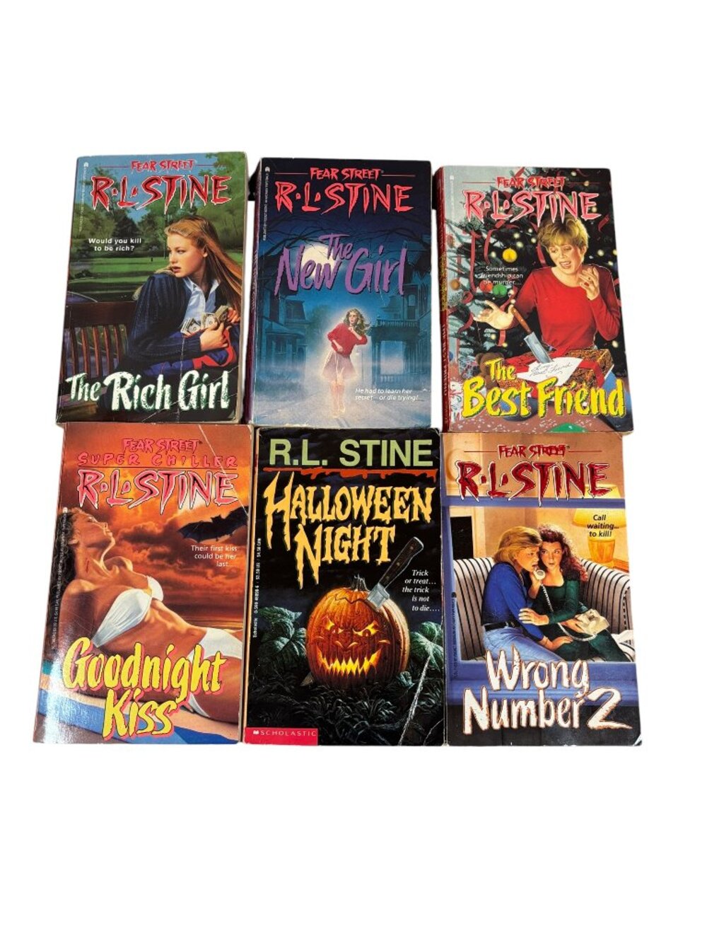 Lot of 6 Vintage R. L. Stine Fear Street Paperback Books